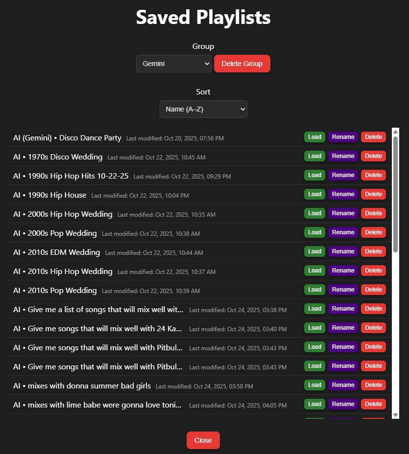 Advanced Playlist Management